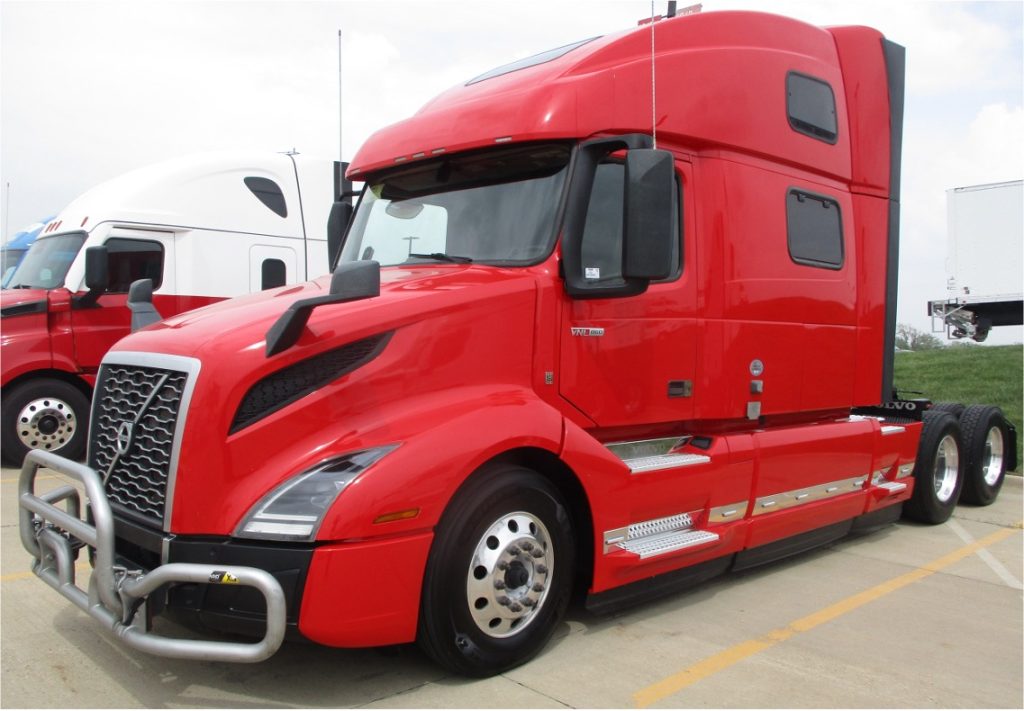 Red Volvo Semi-Truck